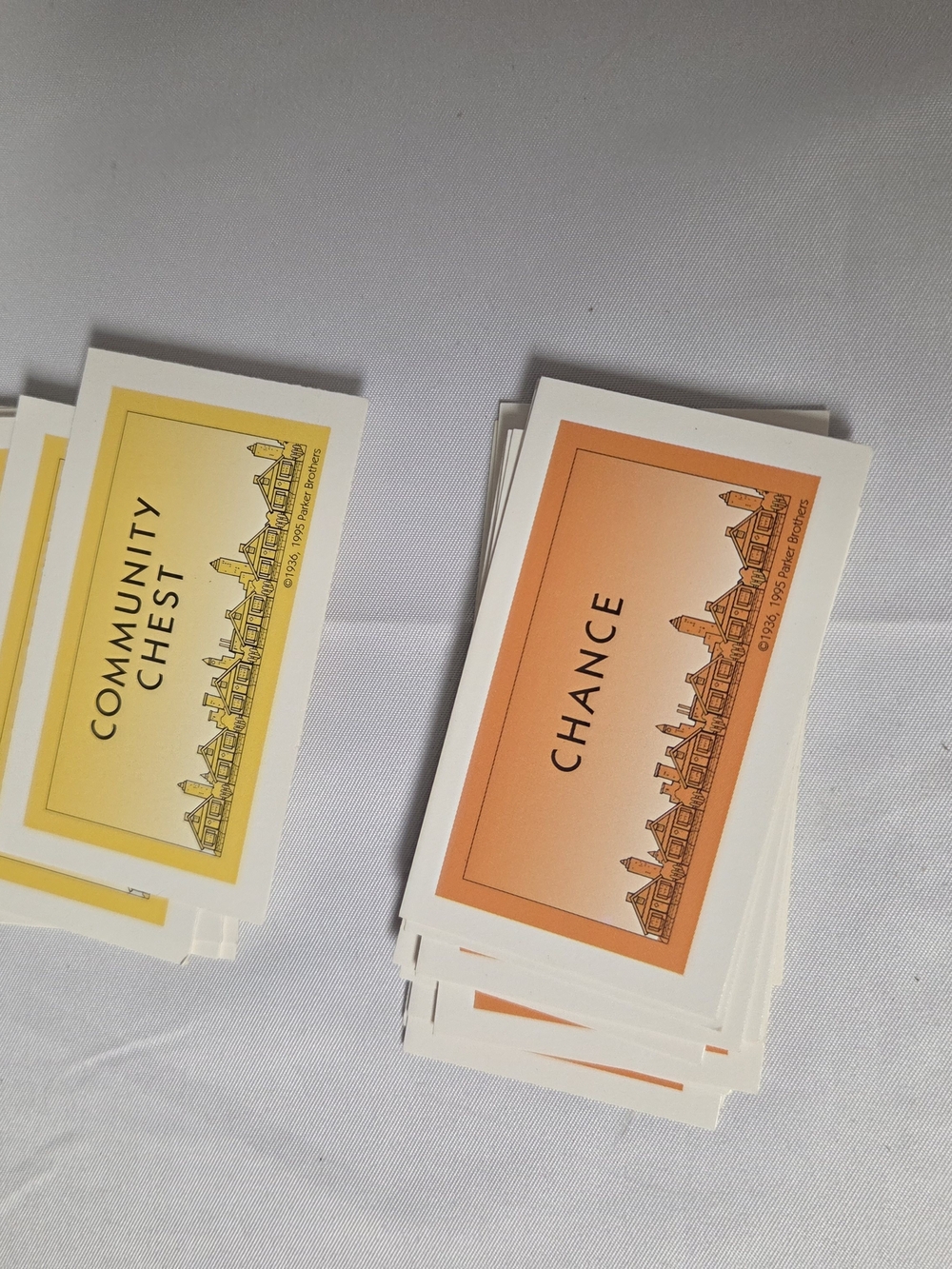 Monopoly Deluxe‎ Edition Chance & Community Chest Cards Replacement Parts Pieces